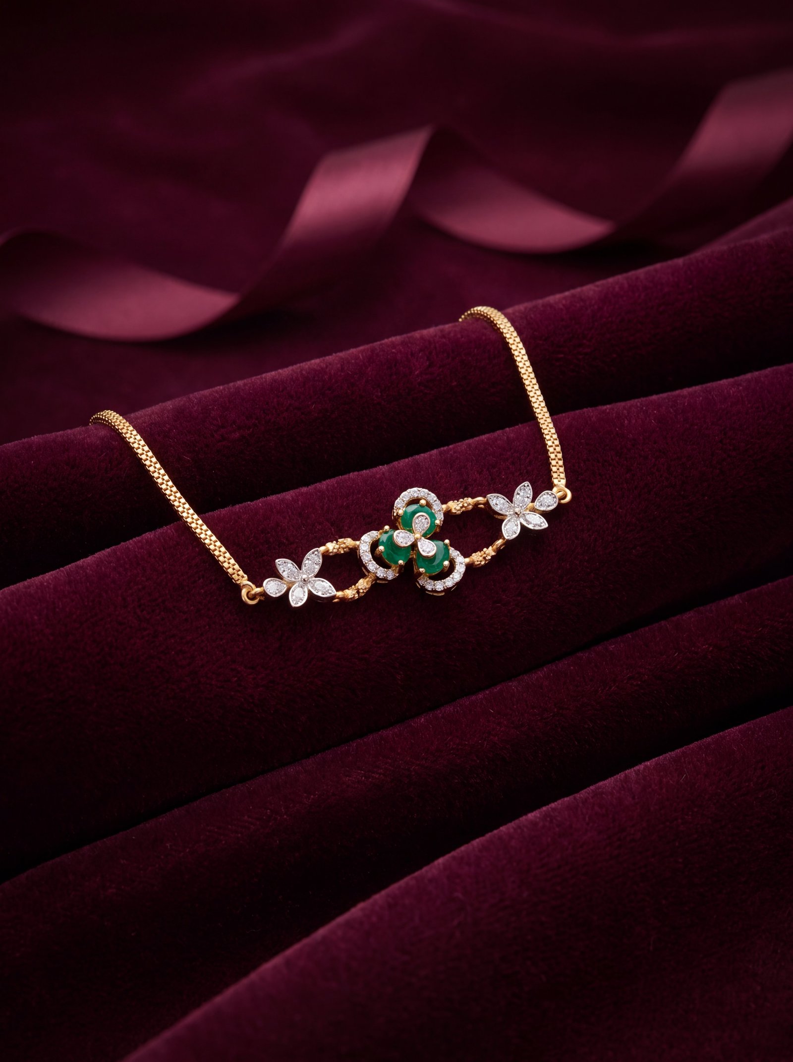 FORAL BURST LADIES  DIAMOND BRACELET