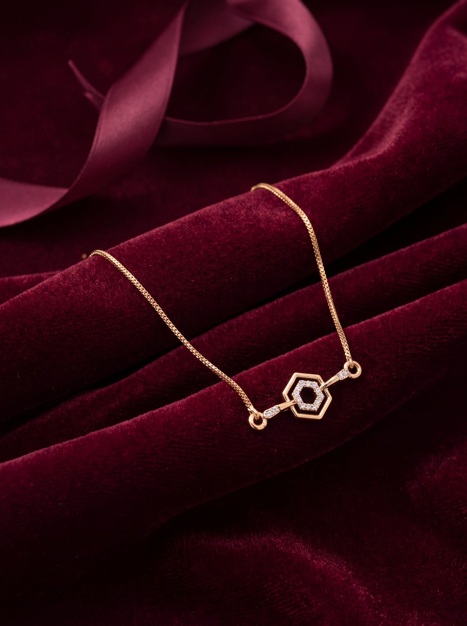 HONEY COMB DIAMOND LADIES BRACELET