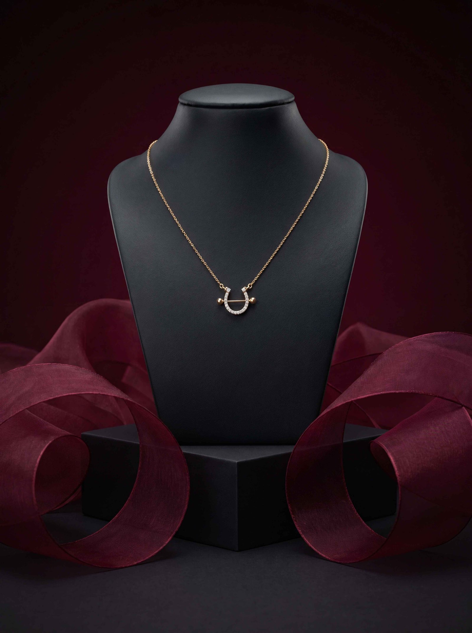 U- SHAPED  Diamond Necklace