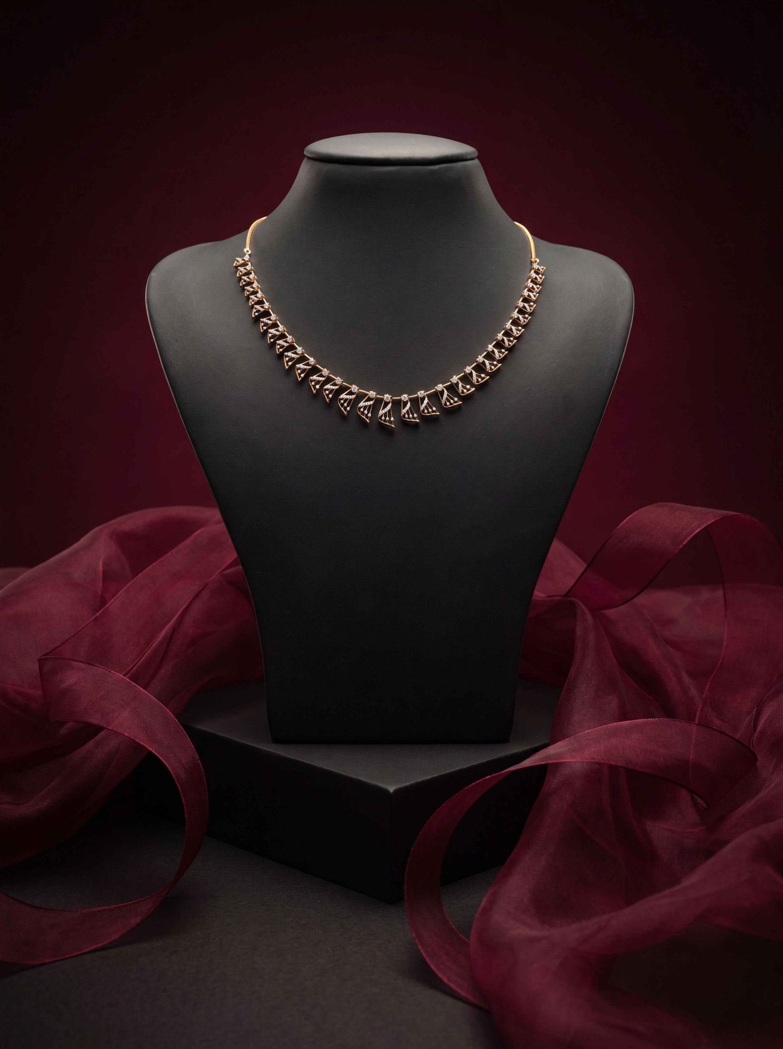 Tapered Diamond Necklace
