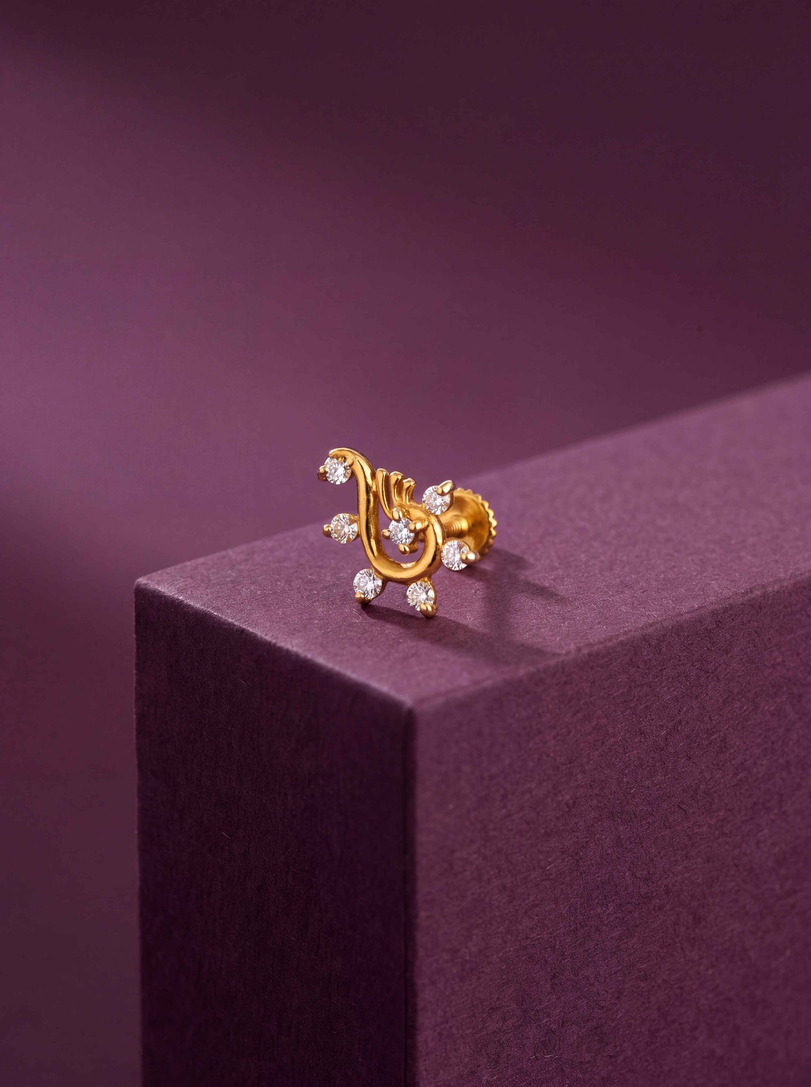 Divine Balaji Diamond nose stud