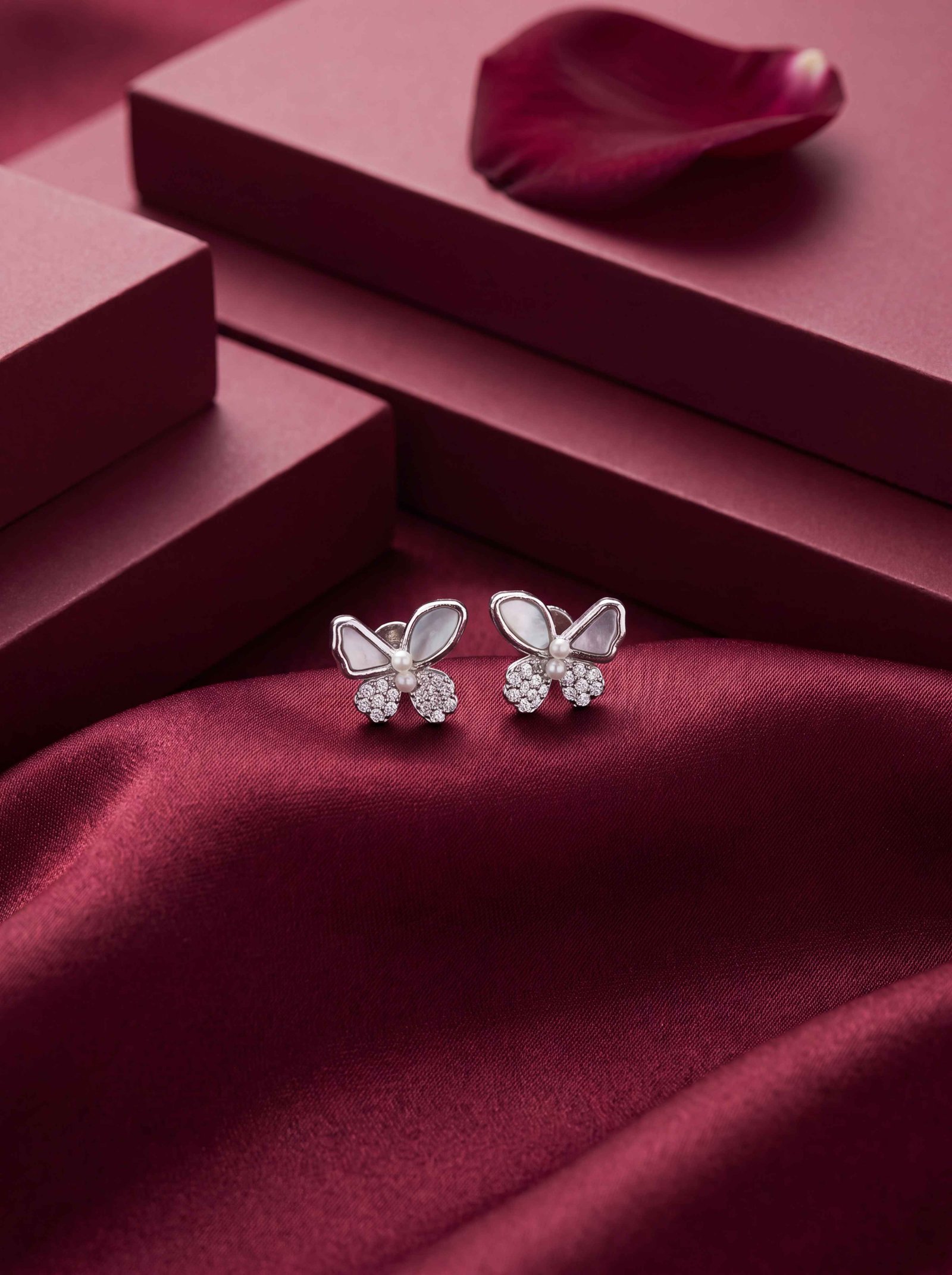 Butterfly Silver Studs