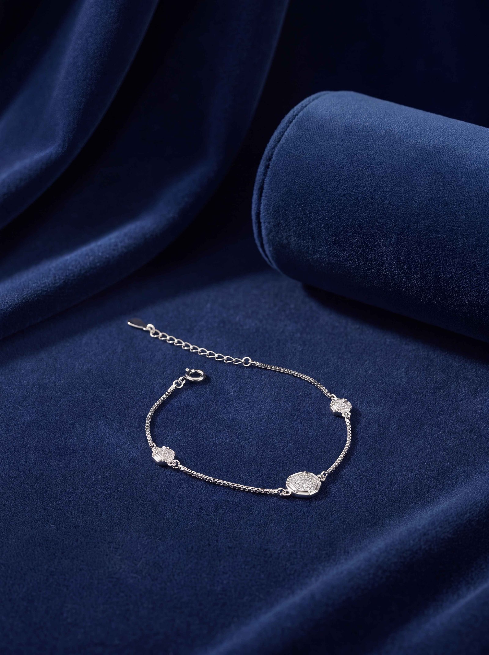 Cubic Zirconica Silver Bracelet