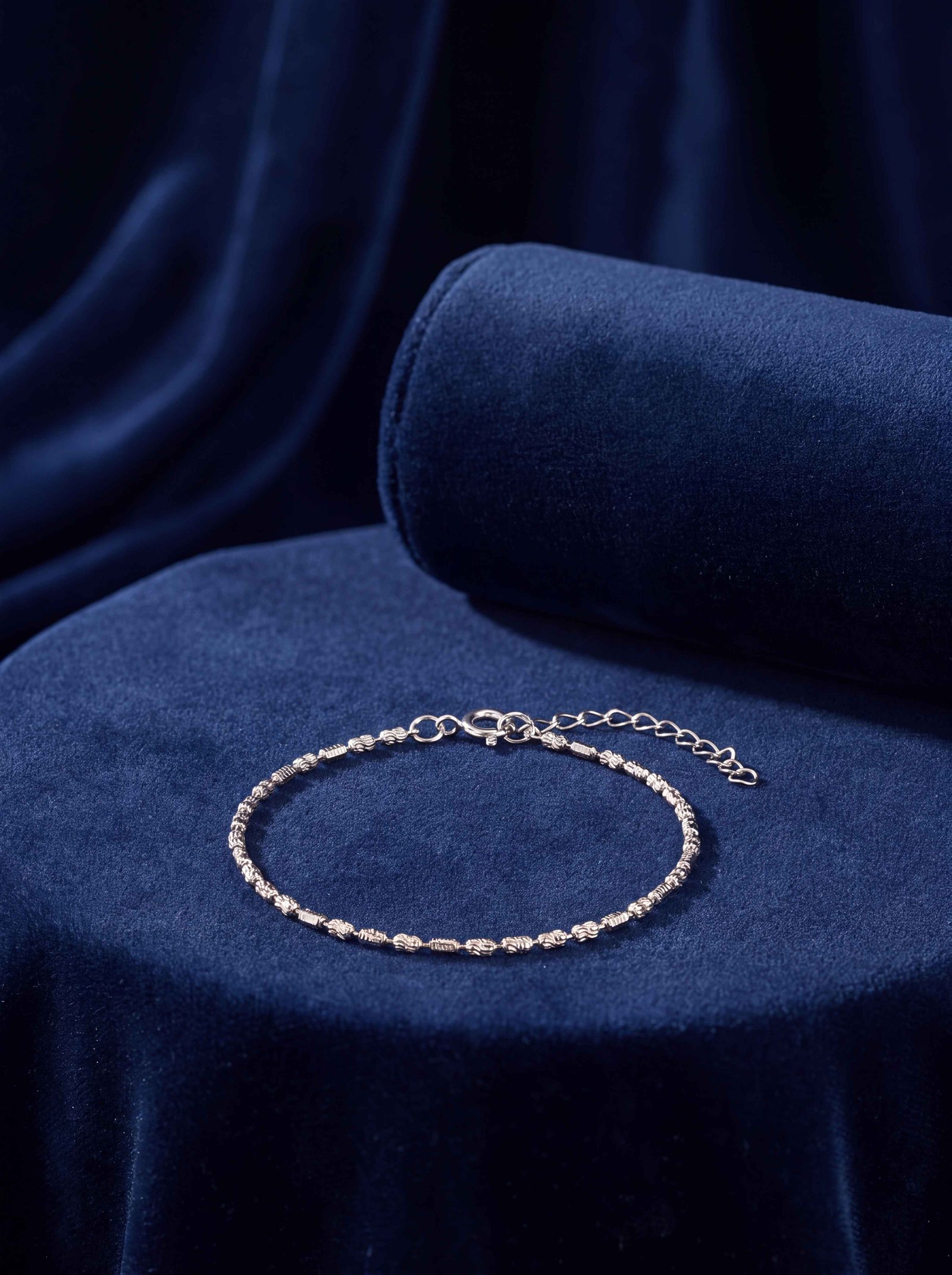 MINIMALIST TEXTURE SILVER BRACELET