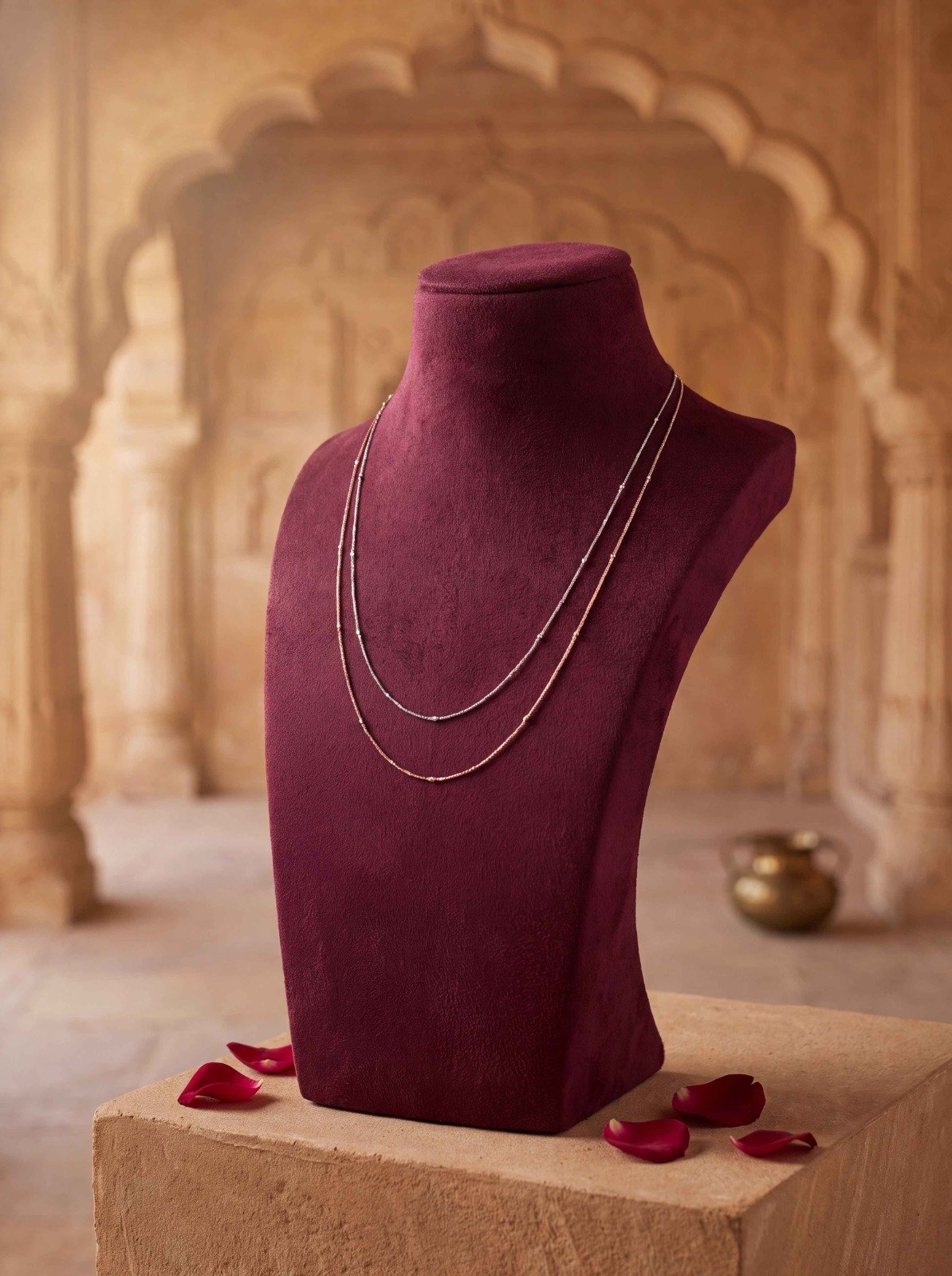 DOUBLE LAYER 18K CHAIN