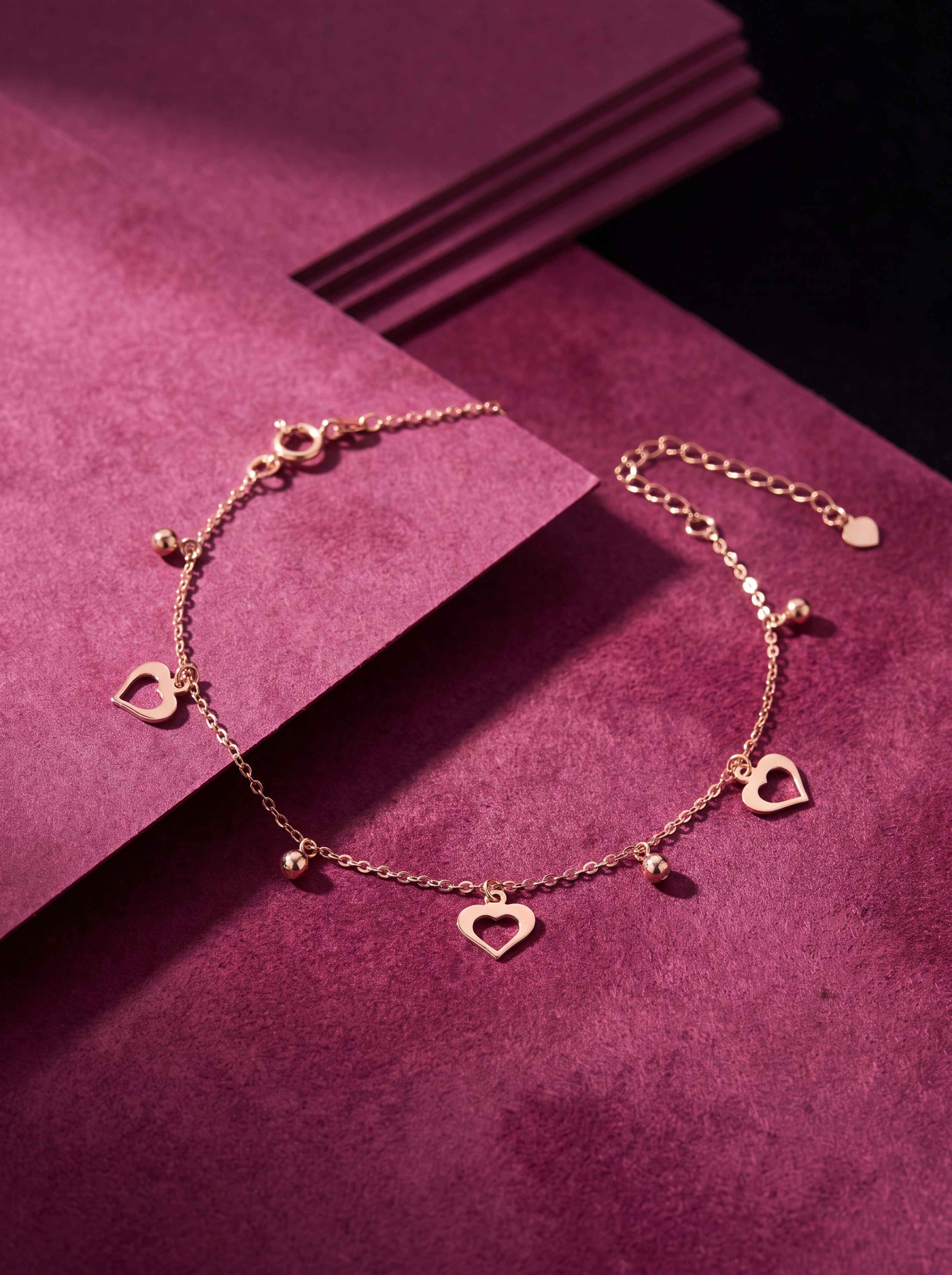 MULTI HEART 18K BRACELET