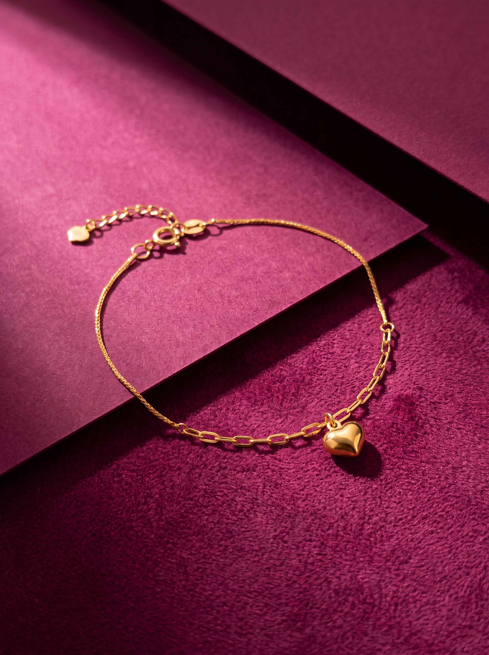 PUFFY HEART 18K BRACELET