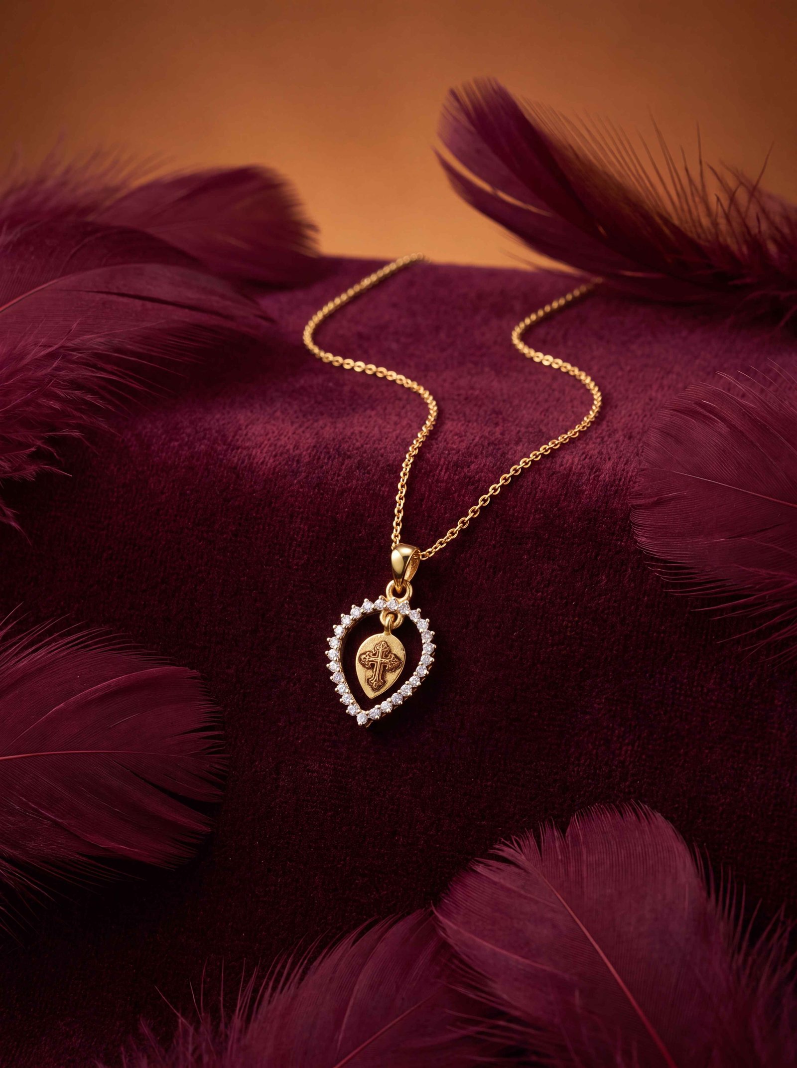 CROSS DIAMOND PENDANT