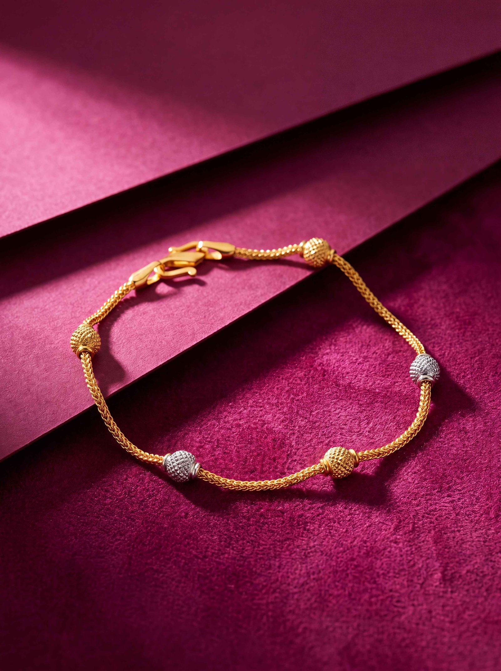 TWO-TONE V CHAIN PARASPARAM BRACELET