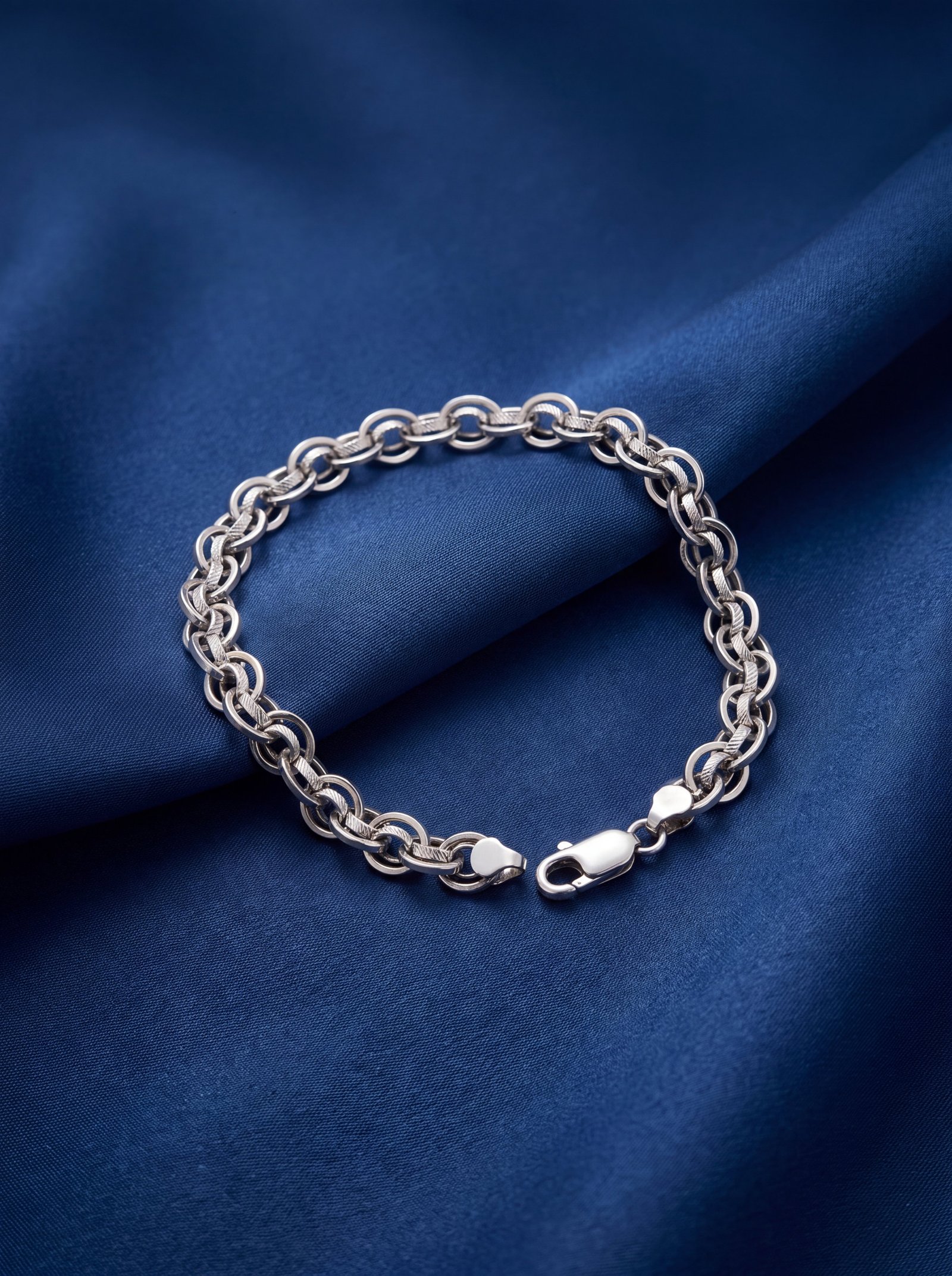 DOUBLE LINK SILVER CHAIN