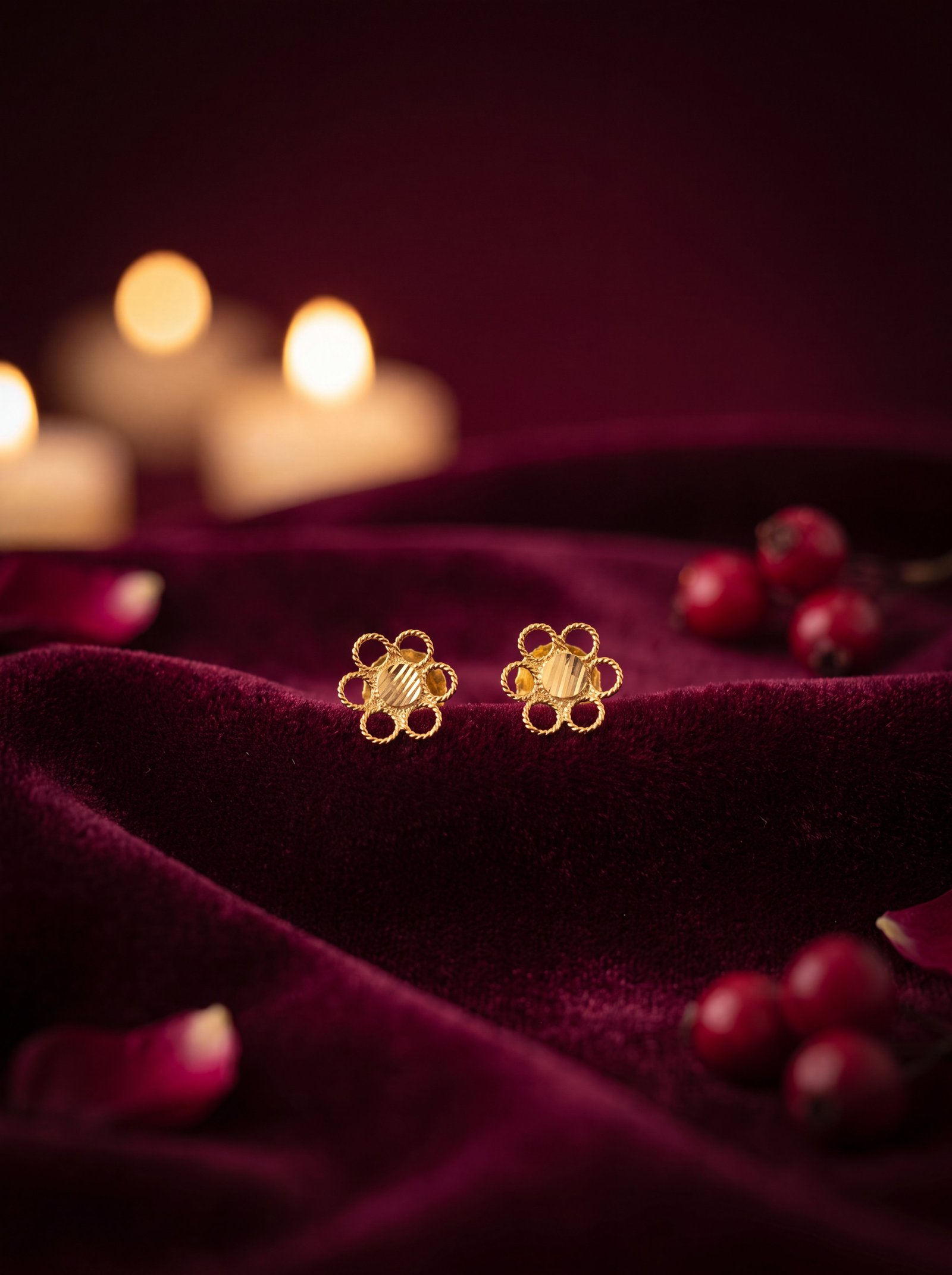 OPEN PETAL STUDS