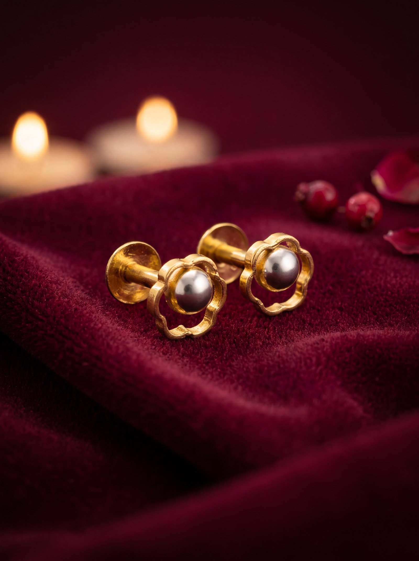 FLORAL FRAME STUDS